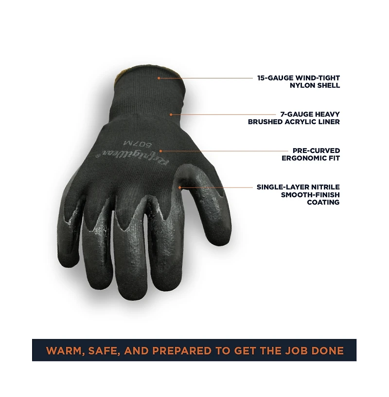 RefrigiWear Men's Dual-Layer Thermal Ergo Gloves