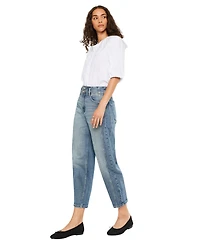KanCan Women's Usa Juniors' Jane Ultra High-Rise Slim Barrel Jeans
