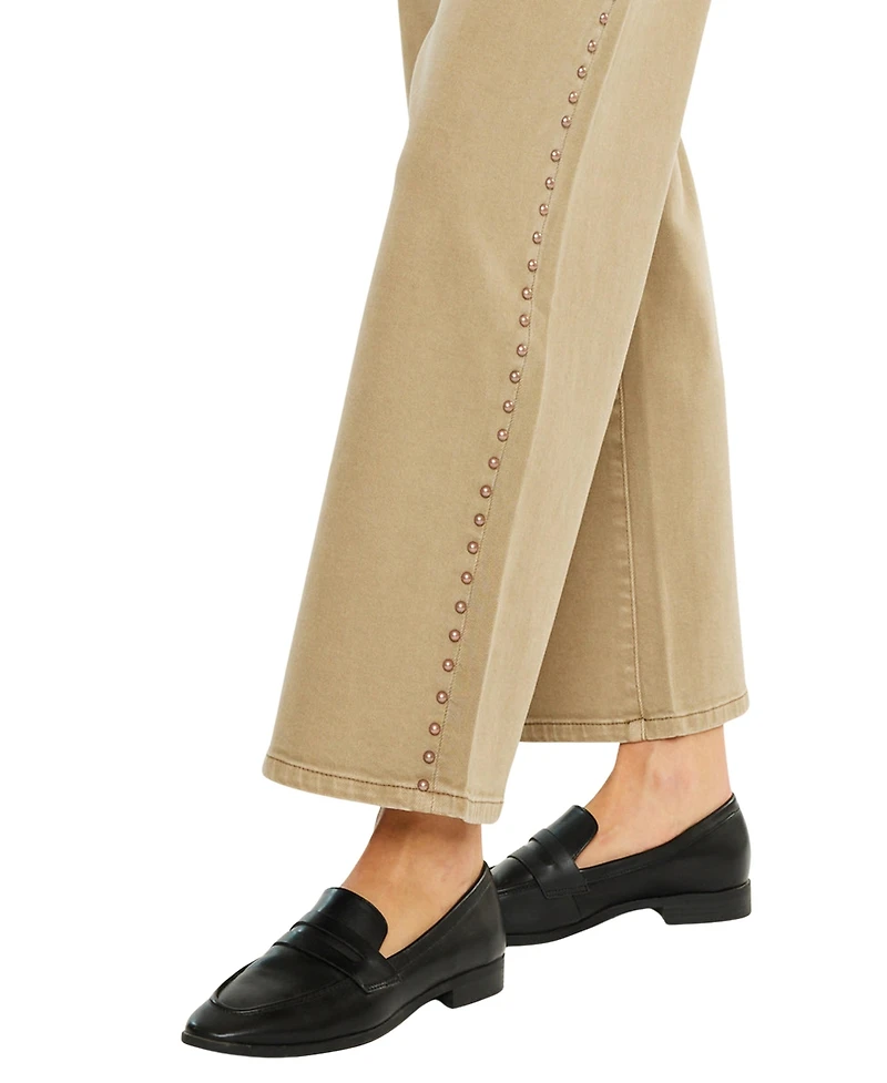 KanCan Women's Ellie Mid Rise Wide Leg Jeans