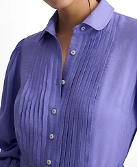 UNTUCKit Women's Seersucker Rita Shirt Dress
