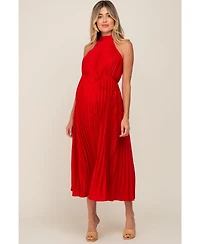 Pinkblush Maternity Pleated Halter Dress