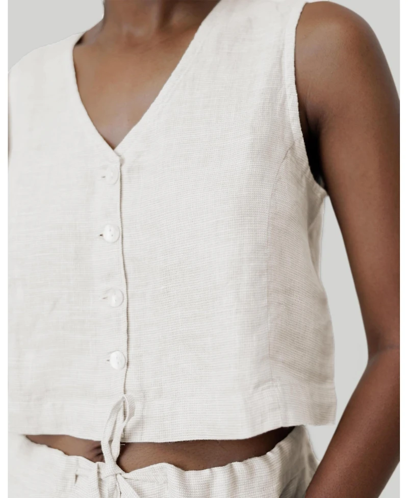 Women's Cropped vest shirt