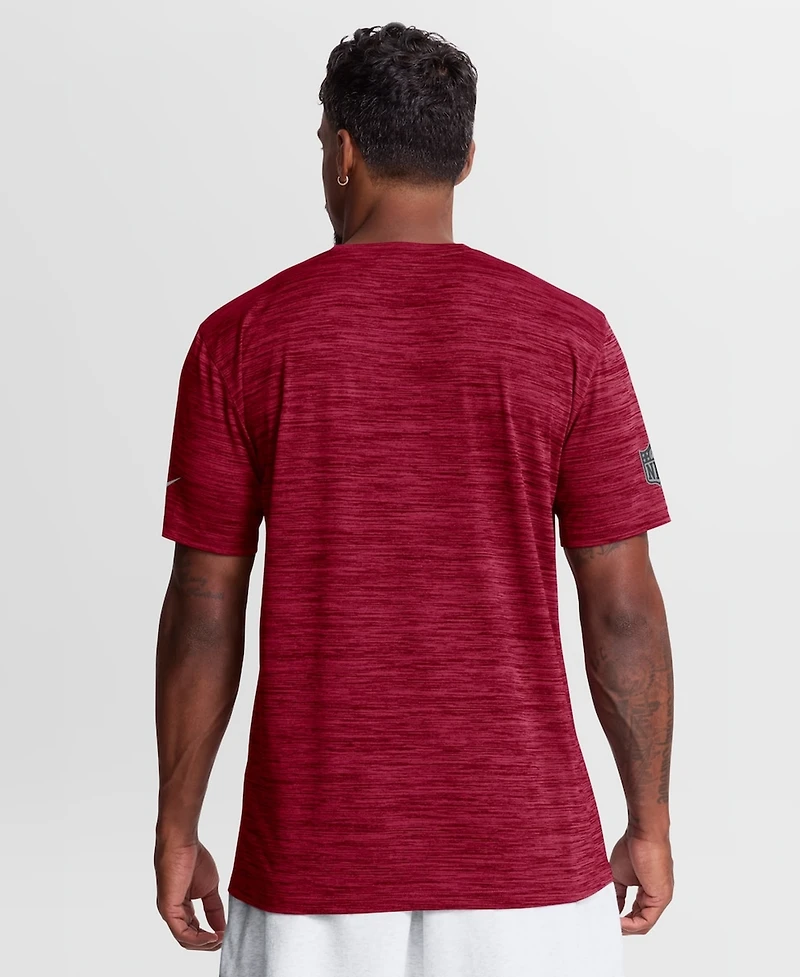 Nike Men's Burgundy Washington Commanders Sideline Double Covered Dri-fit Velocity T-Shirt