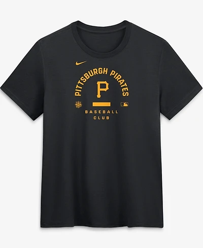 Nike Women's Black Pittsburgh Pirates Authentic Collection Early Work Tri-Blend Dri-fit T-Shirt