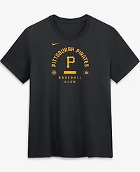 Nike Women's Black Pittsburgh Pirates Authentic Collection Early Work Tri-Blend Dri-fit T-Shirt