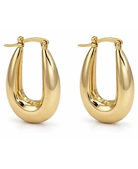 And Now This Puff Click Top Hoop Earrings