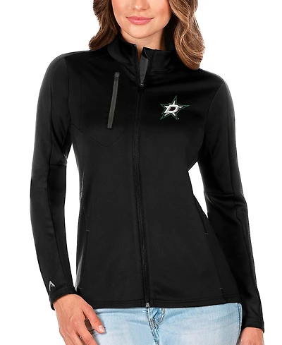 Antigua Women's /Charcoal Dallas Stars Generation Full-Zip Pullover Jacket