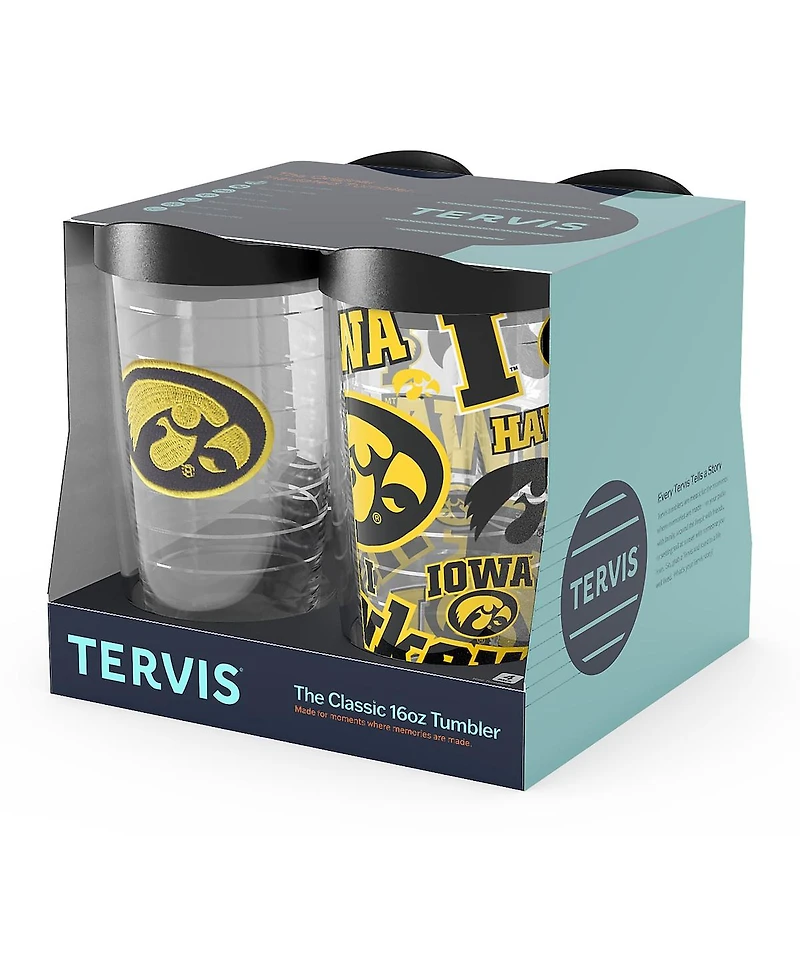 Tervis Iowa Hawkeyes 4-Pack 16oz. Classic Tumbler Set