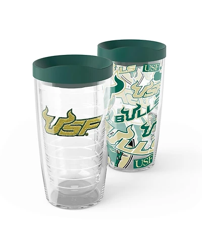 Tervis South Florida Bulls 2-Pack 16oz. Competitor Emblem Tumbler Set