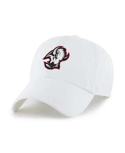 '47 Brand Men's White Buffalo Sabres Logo Clean Up Adjustable Hat