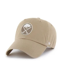 '47 Brand Men's Khaki Buffalo Sabres Logo Clean Up Adjustable Hat