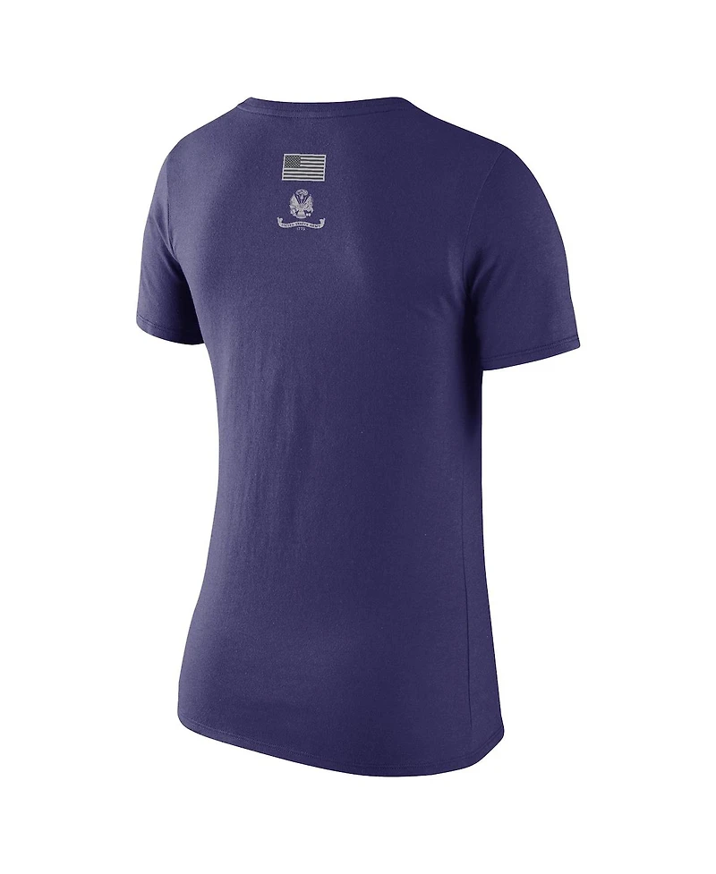 Nike Women's Purple Army Black Knights West Point 250 Collection Dri-fit T-Shirt