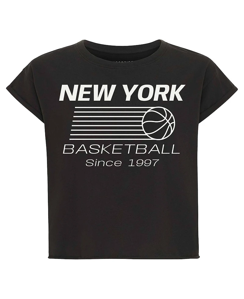 Sportiqe Women's Anthracite New York Liberty Athletic Club Collection Alana T-Shirt
