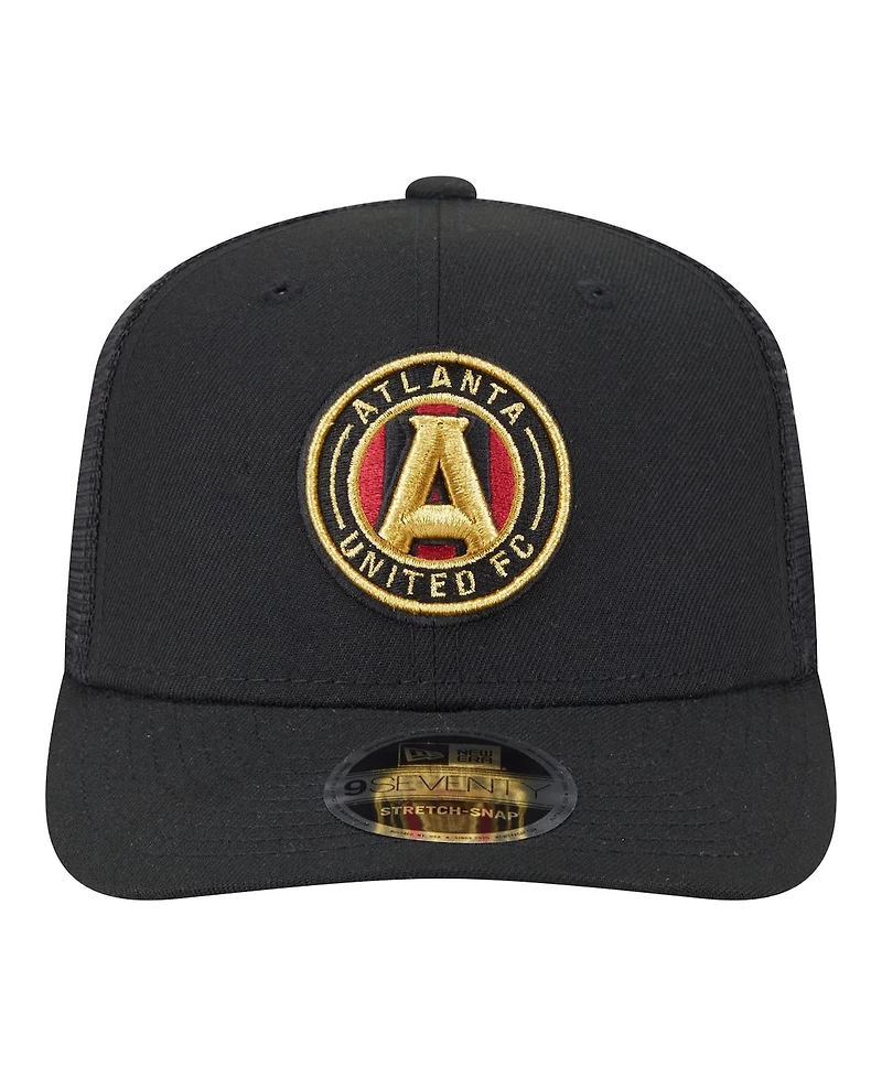 New Era Men's Black Atlanta United Fc Jersey Hook 9SEVENTY Adjustable Hat