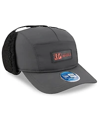 New Era Men's Charcoal Cincinnati Bengals 2025 Sideline Cold Weather Runner Dog Ear Adjustable Hat