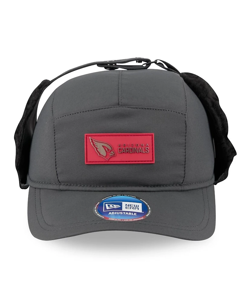 New Era Men's Charcoal Arizona Cardinals 2025 Sideline Cold Weather Runner Dog Ear Adjustable Hat