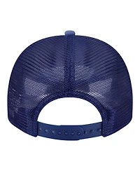 New Era Men's Royal Los Angeles Dodgers Worn A-Frame 9FIFTY Trucker Snapback Hat