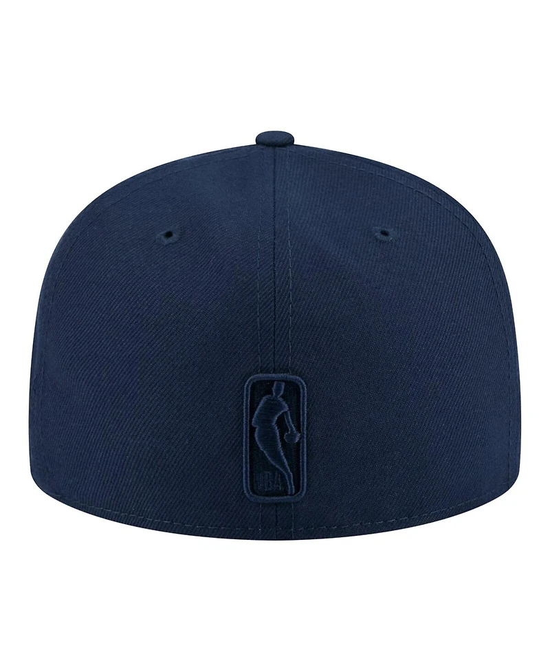 New Era Men's Navy Minnesota Timberwolves Tonal Color Pack 59FIFTY Fitted Hat