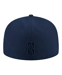 New Era Men's Navy Minnesota Timberwolves Tonal Color Pack 59FIFTY Fitted Hat