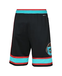 Nike Big Boys and Girls Black Memphis Grizzlies Hardwood Classics Dri-fit Swingman Shorts