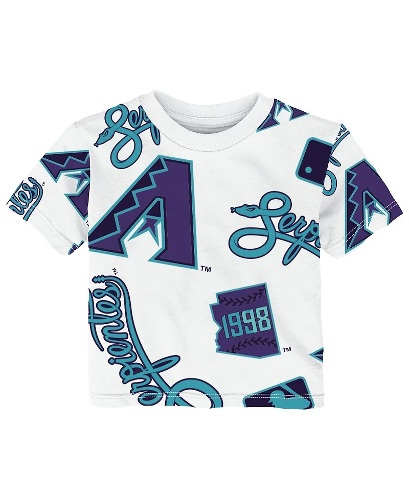 Outerstuff Toddler White Arizona Diamondbacks City Connect Game Day T-Shirt