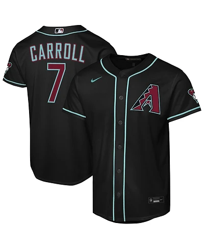 Nike Big Boys and Girls Corbin Carroll Black Arizona Diamondbacks Alternate Stadium Jersey