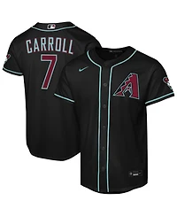 Nike Big Boys and Girls Corbin Carroll Black Arizona Diamondbacks Alternate Stadium Jersey