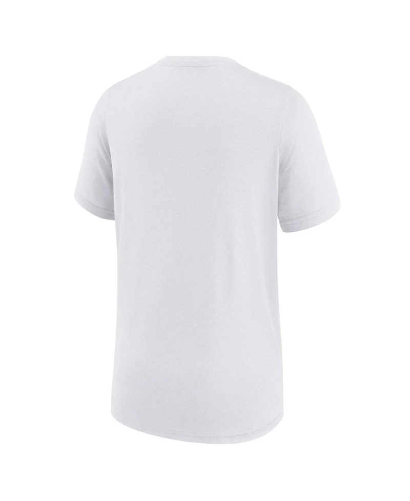 Nike Big Boys and Girls White Green Bay Packers Icon Legend Dri-fit T-Shirt