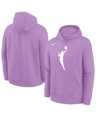 Nike Big Boys and Girls Violet Wnba Essential Team Hoodie