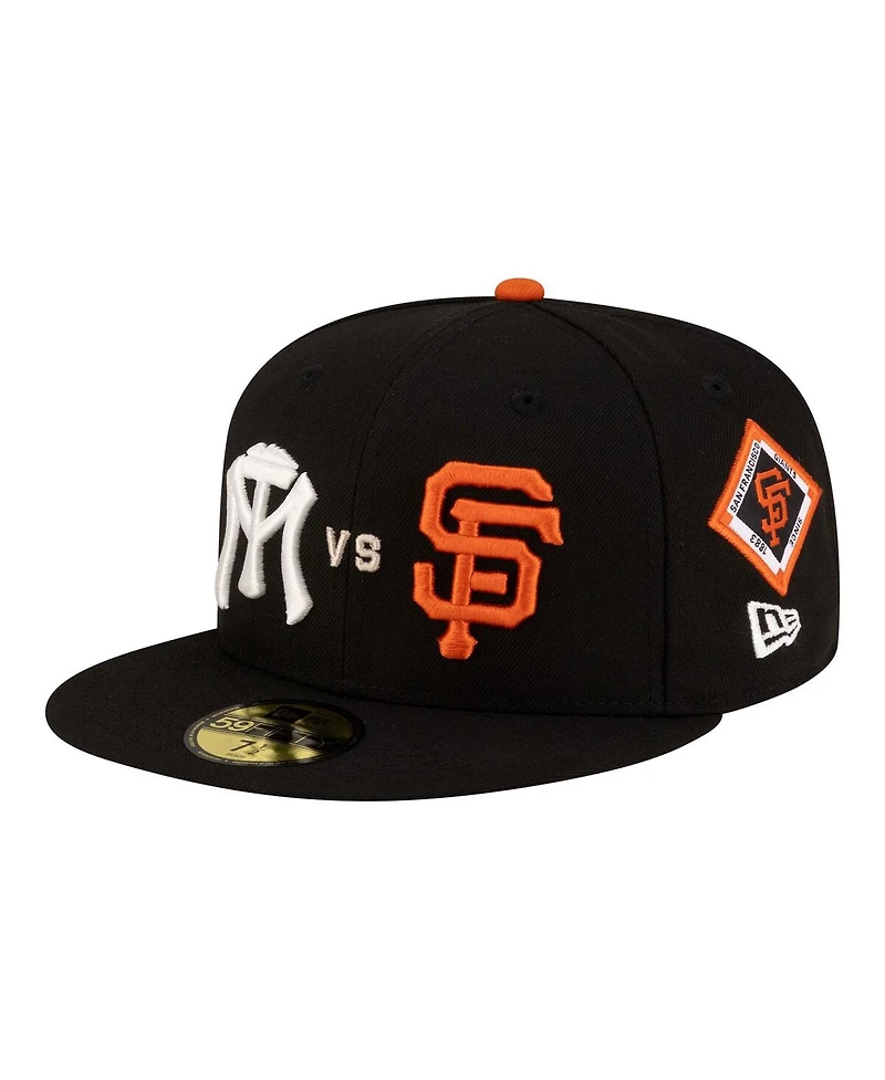 New Era Men's Black San Francisco Giants vs. Monterrey Sultanes 2026 Matchup 59FIFTY Fitted Hat