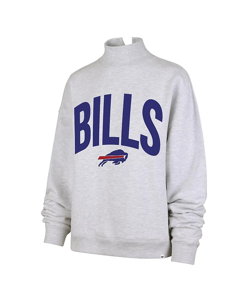 '47 Brand Women's Gray Buffalo Bills Subtle Muse Mock Neck Sweatshirt