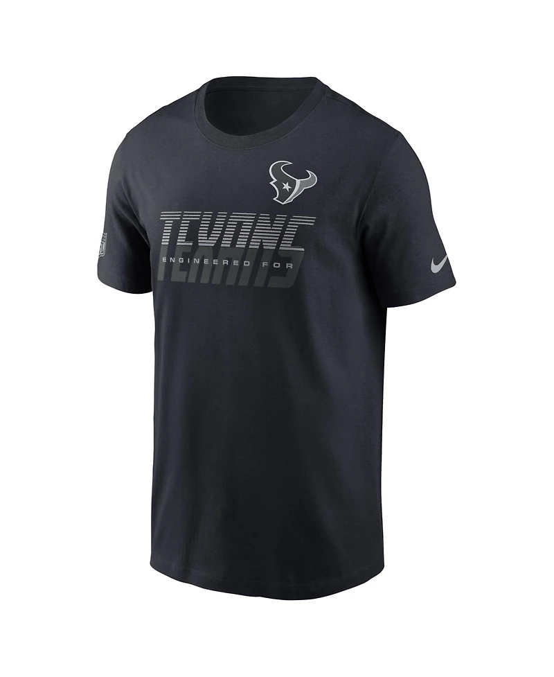 Nike Men's Navy Houston Texans Sideline Dri-fit T-Shirt