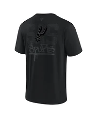 Fanatics Men's San Antonio Spurs Blackout Heavyweight T-Shirt