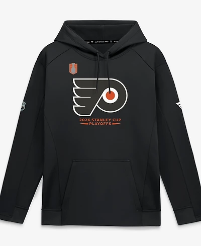 Fanatics Men's Black Philadelphia Flyers 2026 Stanley Cup Playoffs Authentic Pro Rink Fleece Hoodie