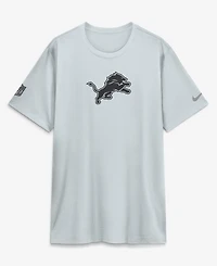 Nike Men's Silver Detroit Lions Sideline Lead The Charge Legend Dri-fit T-Shirt