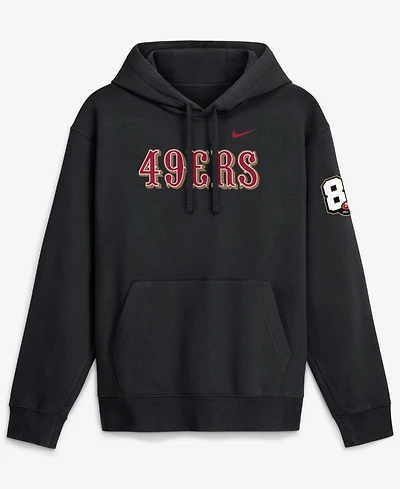 Nike Men's Black San Francisco 49ers 80th Anniversary Goal Line Club Fleece Hoodie