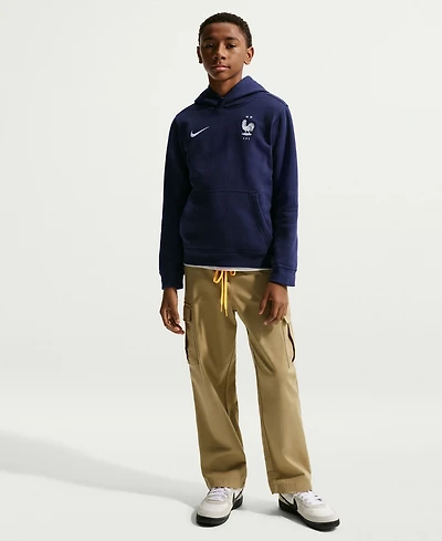 Nike Big Boys and Girls Blue France National Team Club Hoodie