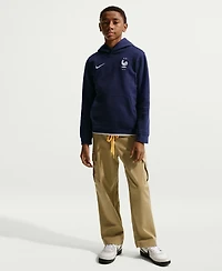 Nike Big Boys and Girls Blue France National Team Club Hoodie
