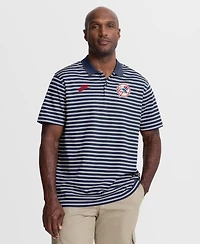 Nike Men's Navy New York Yankees Cooperstown Collection Dri-fit Victory Striped Polo Shirt