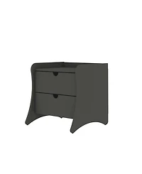 Manhattan Comfort Coney 2-Piece 20" 2-Drawer Nightstands
