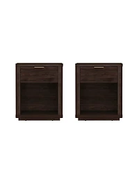Manhattan Comfort Evelyn 2-Piece 20" -Drawer Nightstands