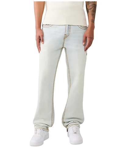 True Religion Men's Baggy Light Wash Relaxed-Fit Jeans