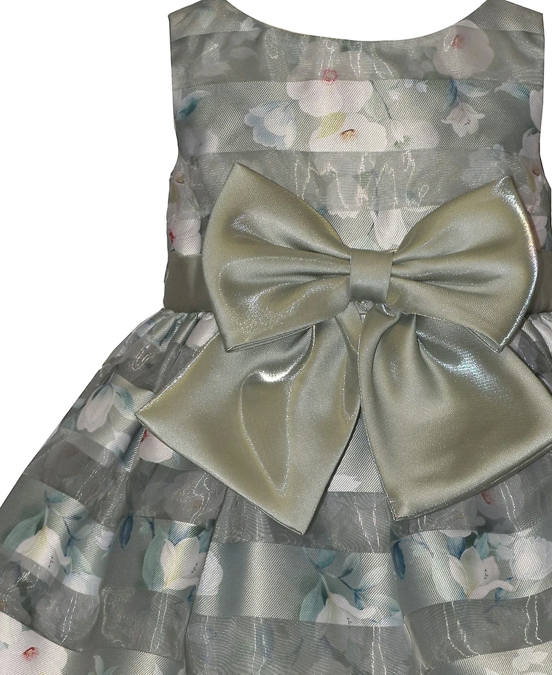 Bonnie Baby Girls' Shadow Stripe Party Dress