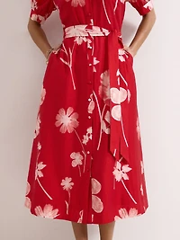 Phase Eight Women's Delphine Belted Midi Shirt Dress