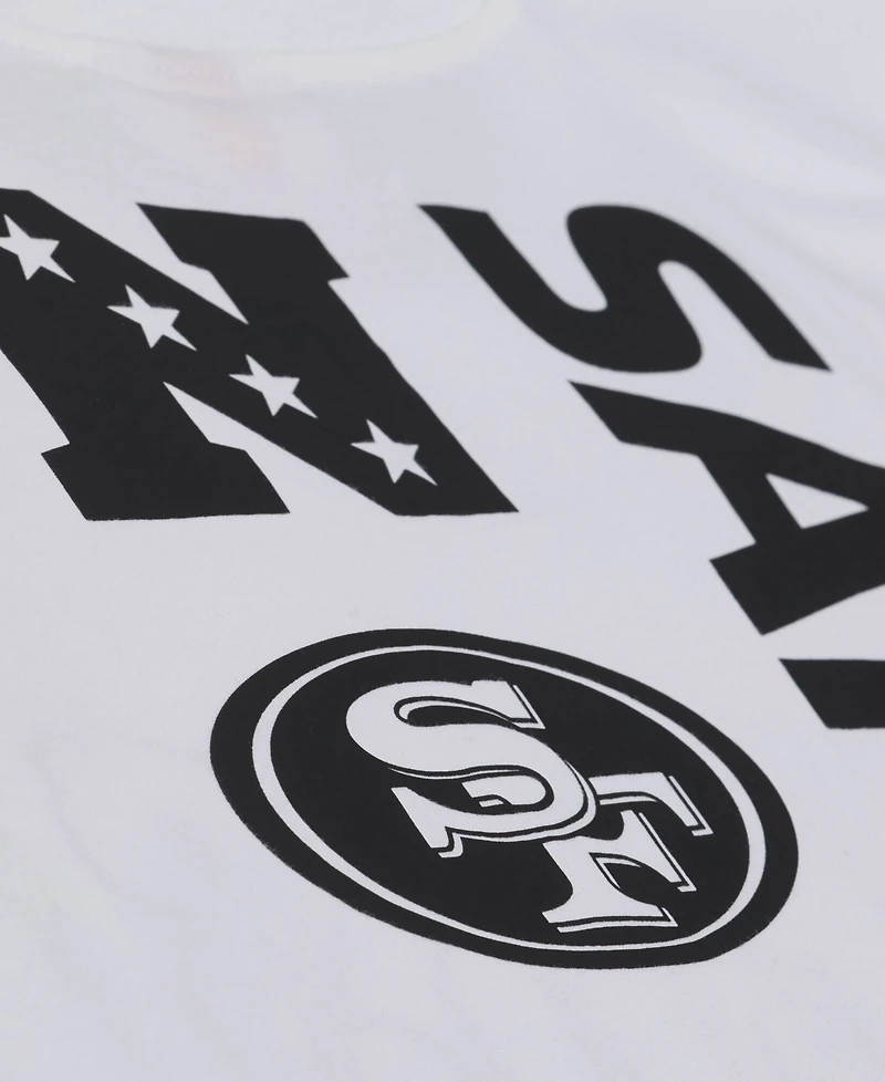 Mitchell & Ness Men's White San Francisco 49ers Monochrome T-Shirt