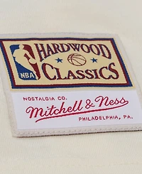 Mitchell & Ness Men's Cream Chicago Bulls Hardwood Classics Chainstitch Premium T-Shirt