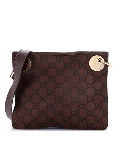 Pre-Owned Gucci Small Eclipse Messenger Bag Gg Canvas
