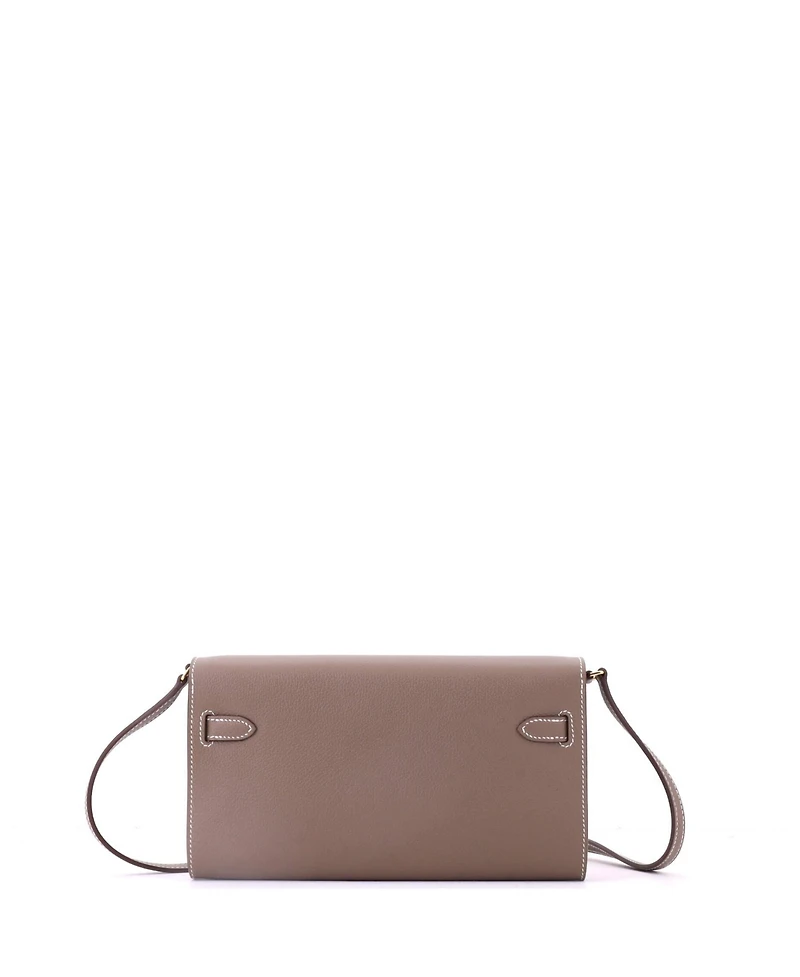 Pre-Owned HERMES Kelly To Go Wallet Evercolor