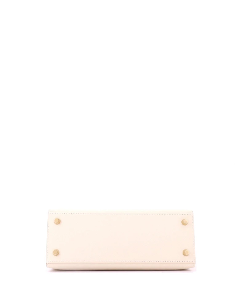Pre-Owned HERMES Kelly 25 Handbag Light Epsom with Gold Hardware