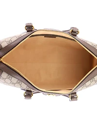 Pre-Owned Gucci Medium Ophidia Boston Bag Gg Coated Canvas